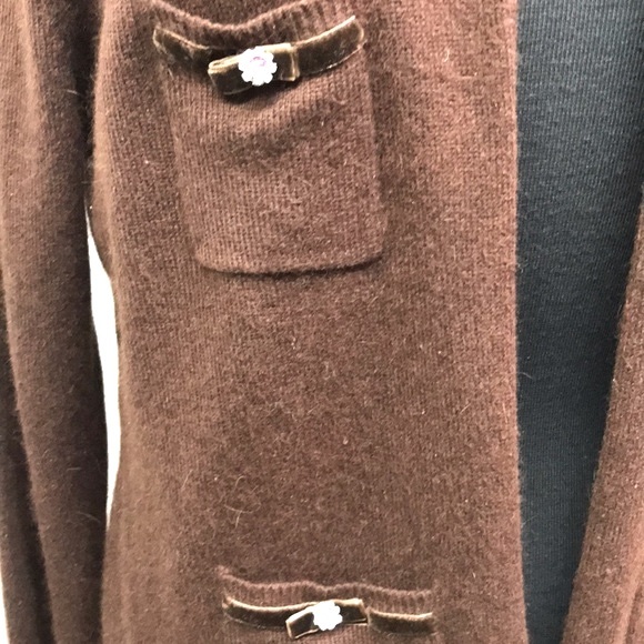 ECI Angora Jeweled Open Cardigan - Picture 4 of 8